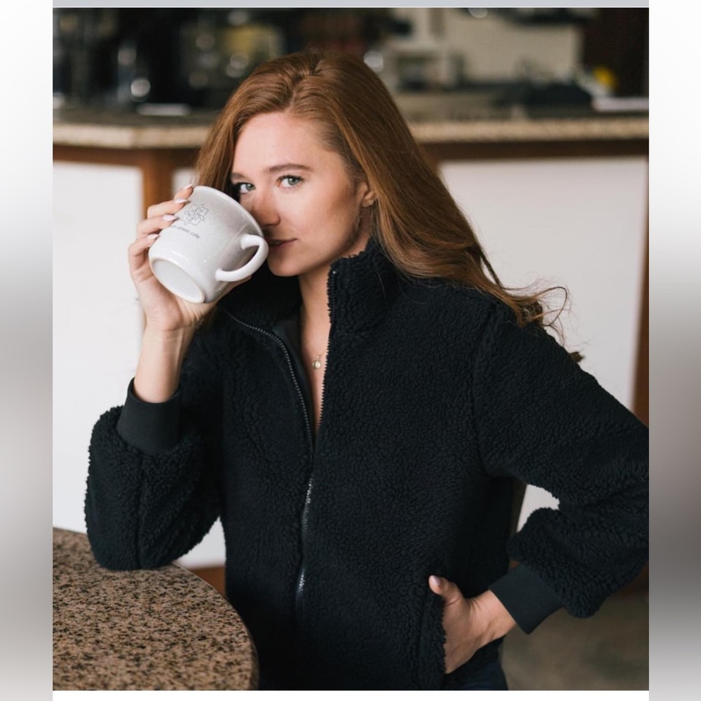 Zyia Black Teddy Jacket M